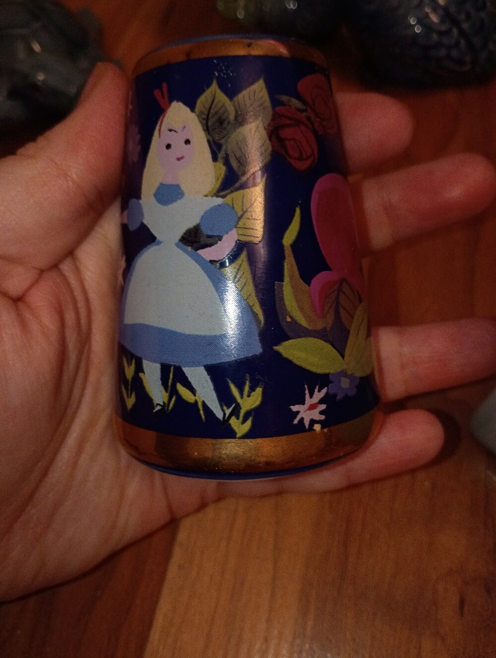 Mary Blair Style Alice In Wonderland Salt And Pepper Shakers